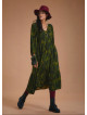 Loose Fit Tiered Long Puff Sleeve Dress